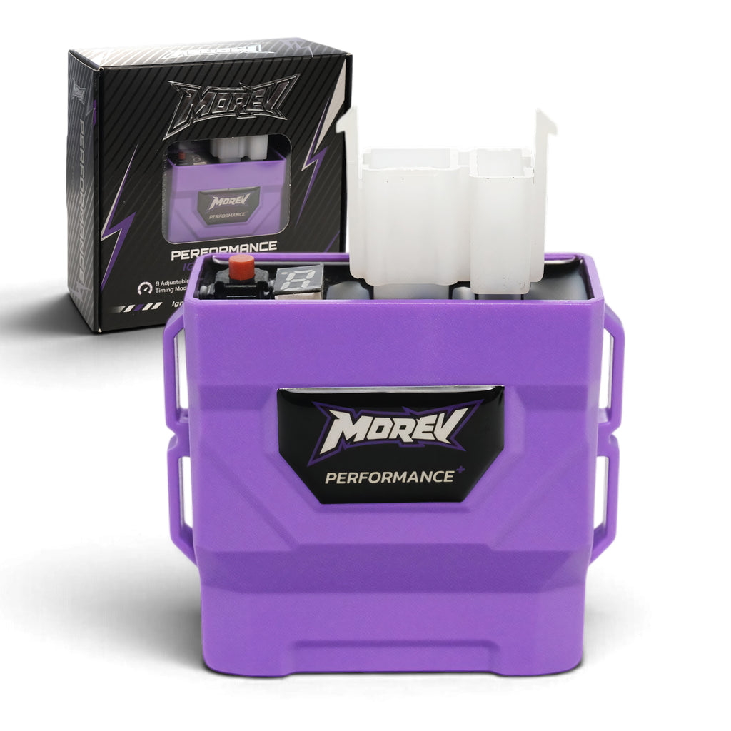 MOREV CG 6-pin AC 9-curve adjustable CDI with 4+2 white connectors and branded retail box