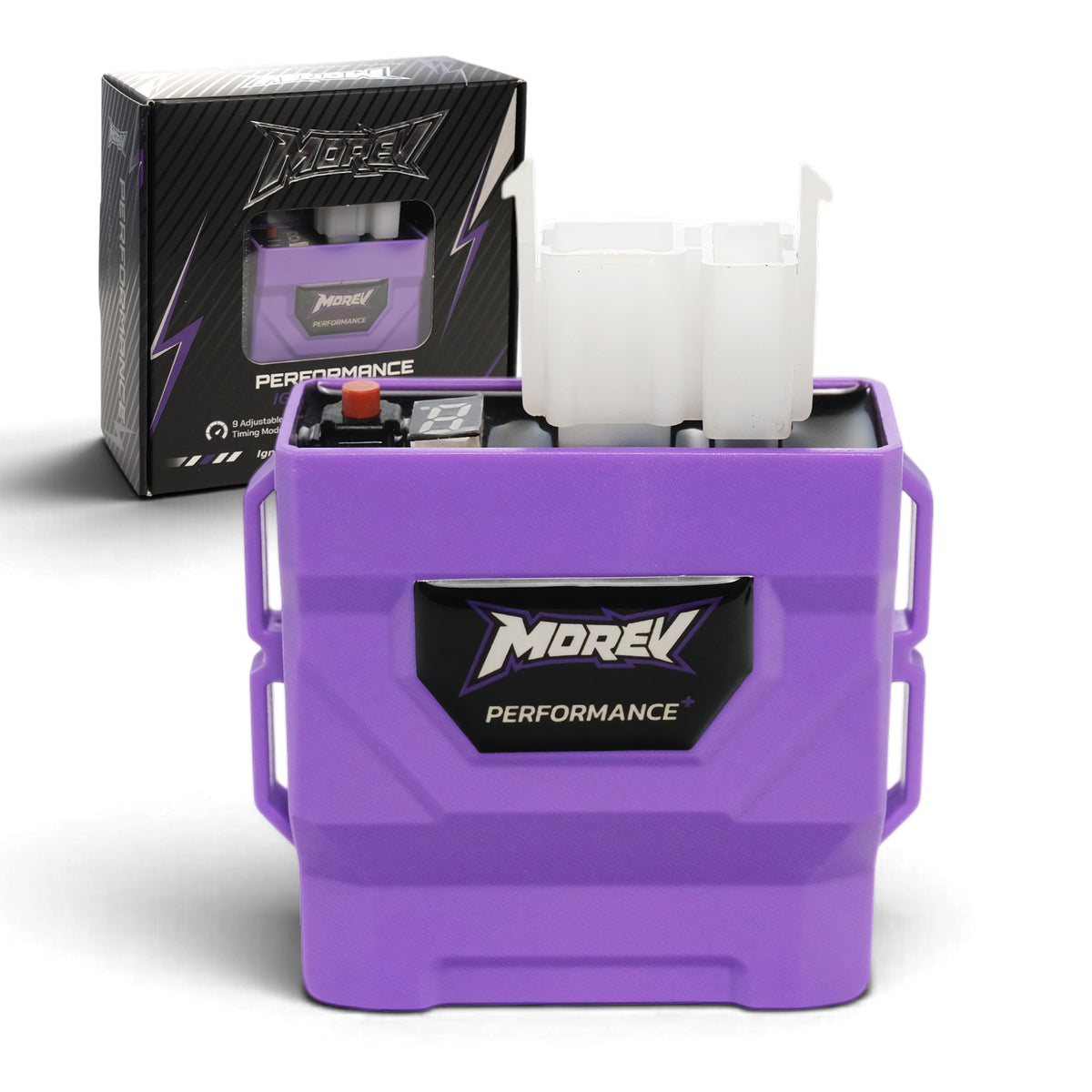 MOREV CG 6-pin AC 9-curve adjustable CDI with 4+2 white connectors and branded retail box