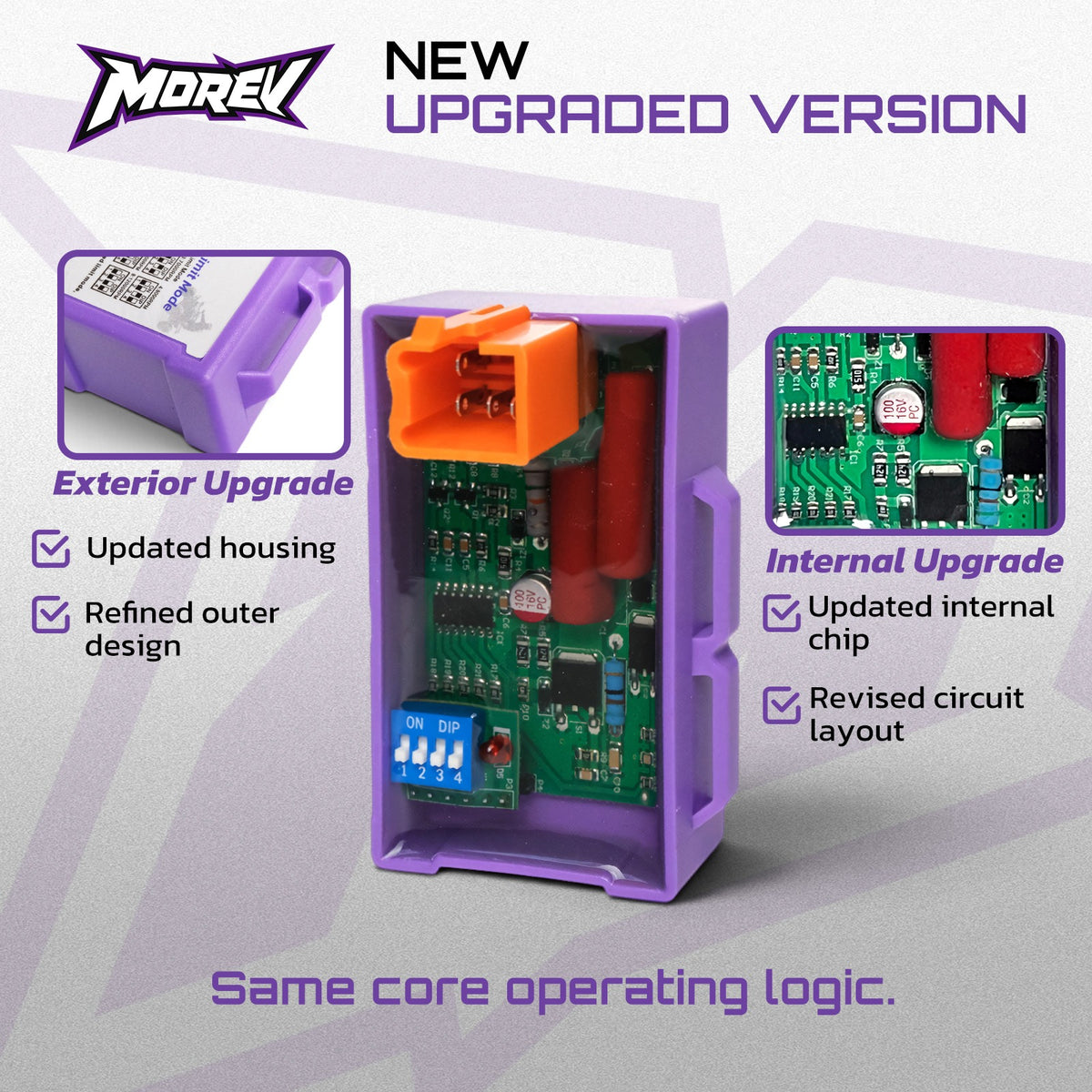 MOREV upgraded DIP CDI housing and electronic circuit detail