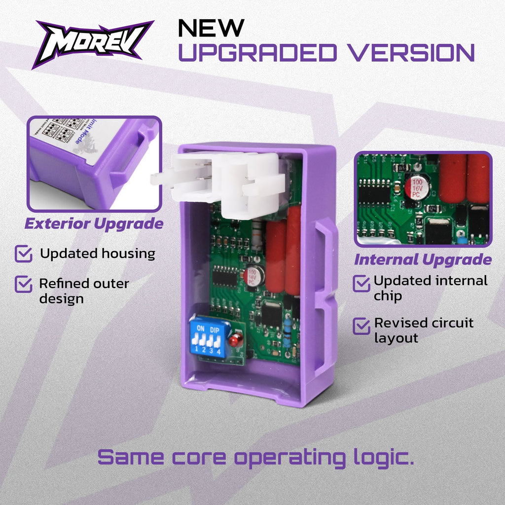 MOREV CG AC DIP CDI upgraded purple housing internal chip and circuit layout