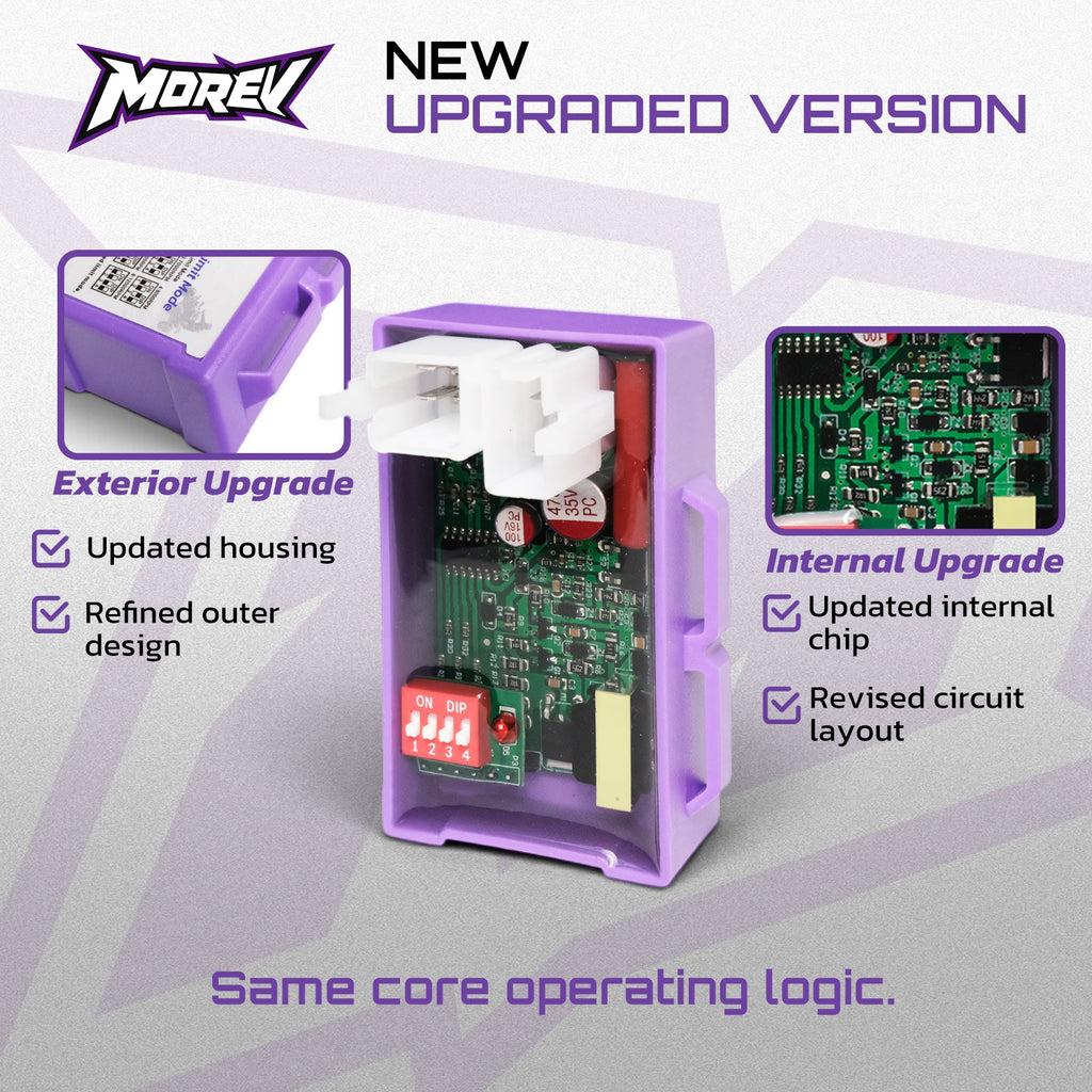 MOREV CG DC DIP CDI upgraded purple housing updated circuit board and red switches
