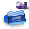 MOREV MCDI007 GY6 6-Pin AC No Rev Limit Racing CDI blue aluminum module with packaging