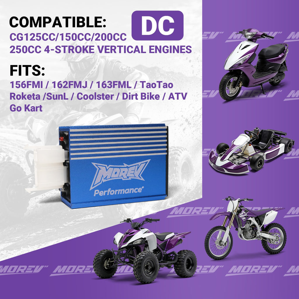 MOREV MCDI010 compatible with select CG125 CG150 CG200 CG250 DC ignition engines