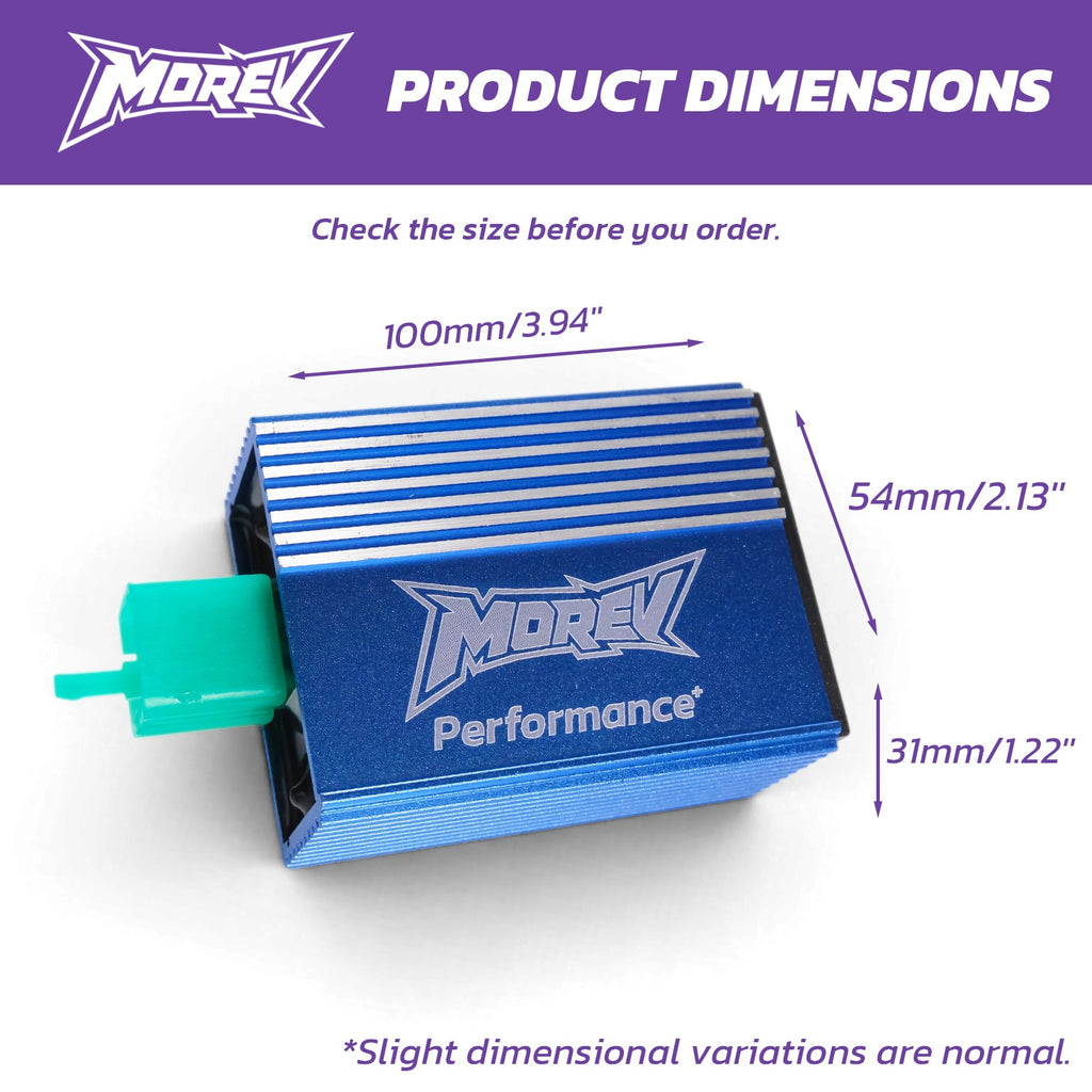 MOREV 4-pin DC CDI dimensions 100 x 54 x 31 mm