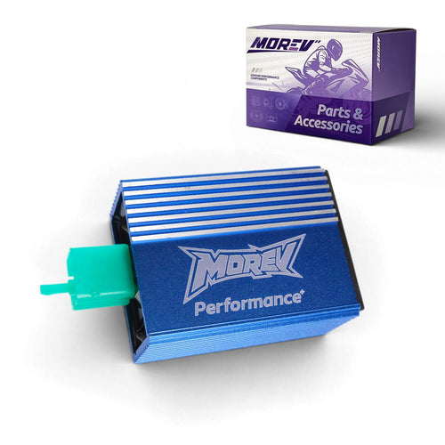 MOREV MCDI011 4-pin DC no rev limit racing CDI and packaging