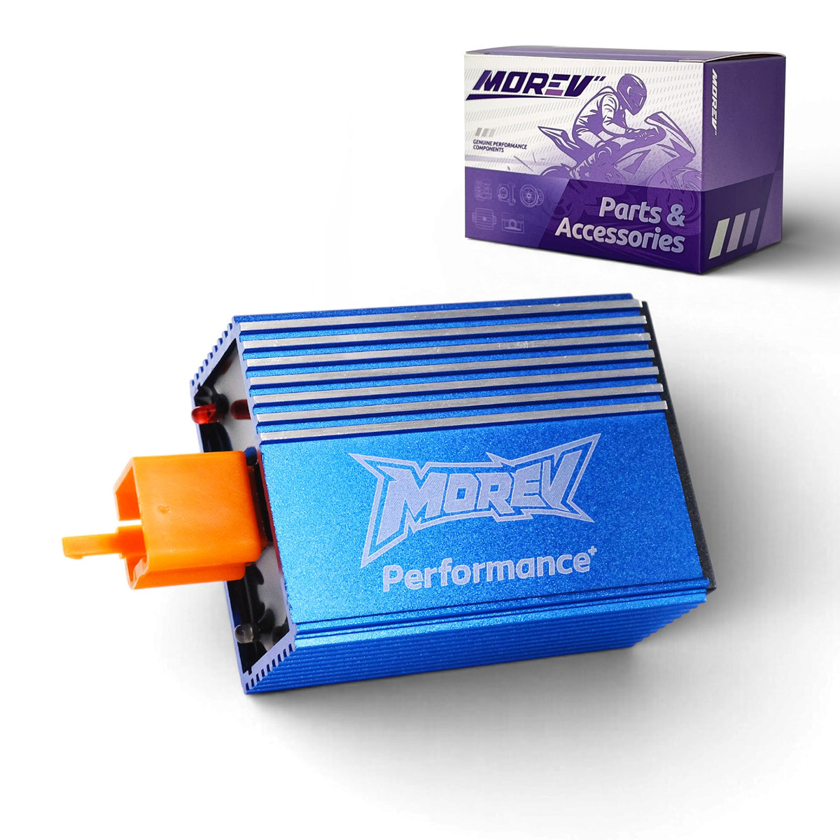MOREV MCDI012 5-Pin AC no rev limit CDI orange connector blue ignition box